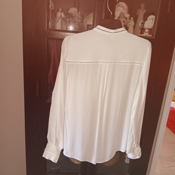 Reiss white long sleeve woman's blouse size 8 - Picture 11 of 16